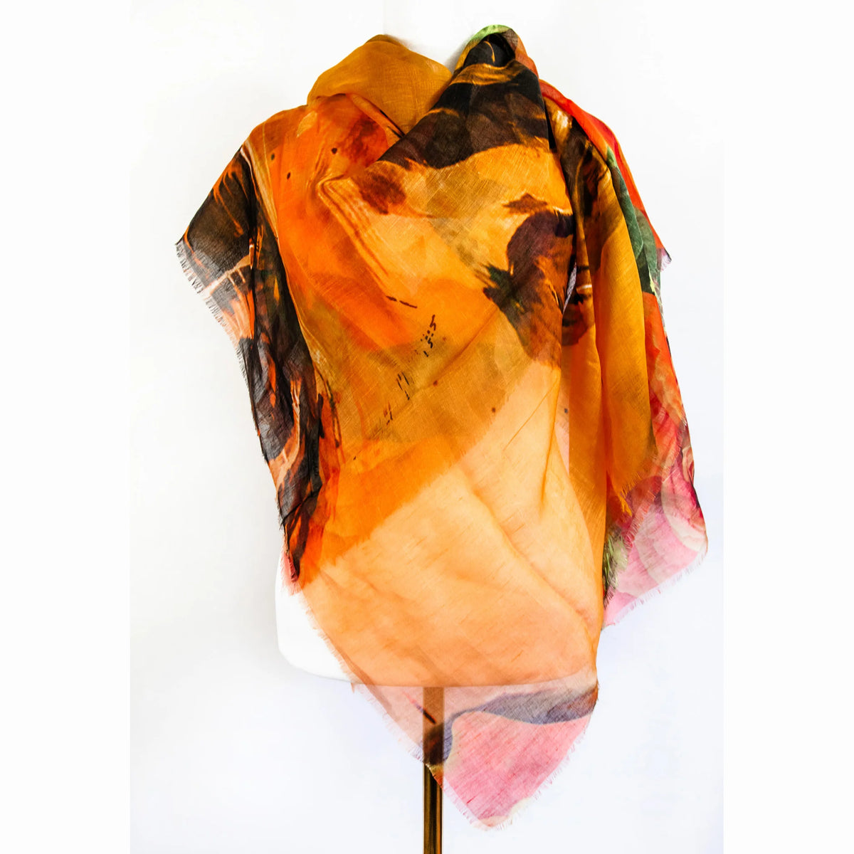 Camila NYC Orange | Linen Silk