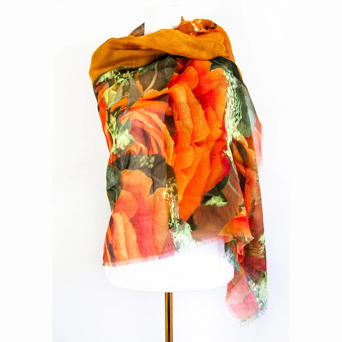 Camila NYC Orange | Linen Silk