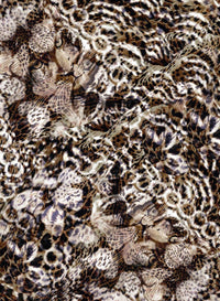 Brown Leopards | Crinkle Silk