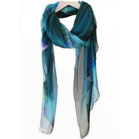 Mariposa Teal | Crinkle Silk